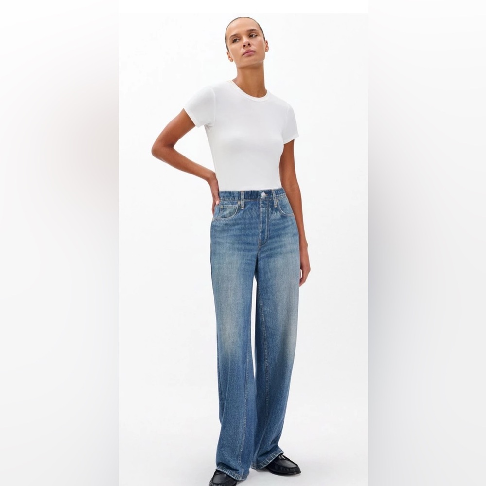 Rag & Bone Miramar Wide-Leg pants/jeans size Medium Lenox color